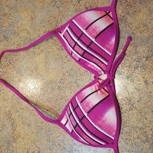 Foxy Jeans women's purpley pink bathing suit top, size medium, GUC